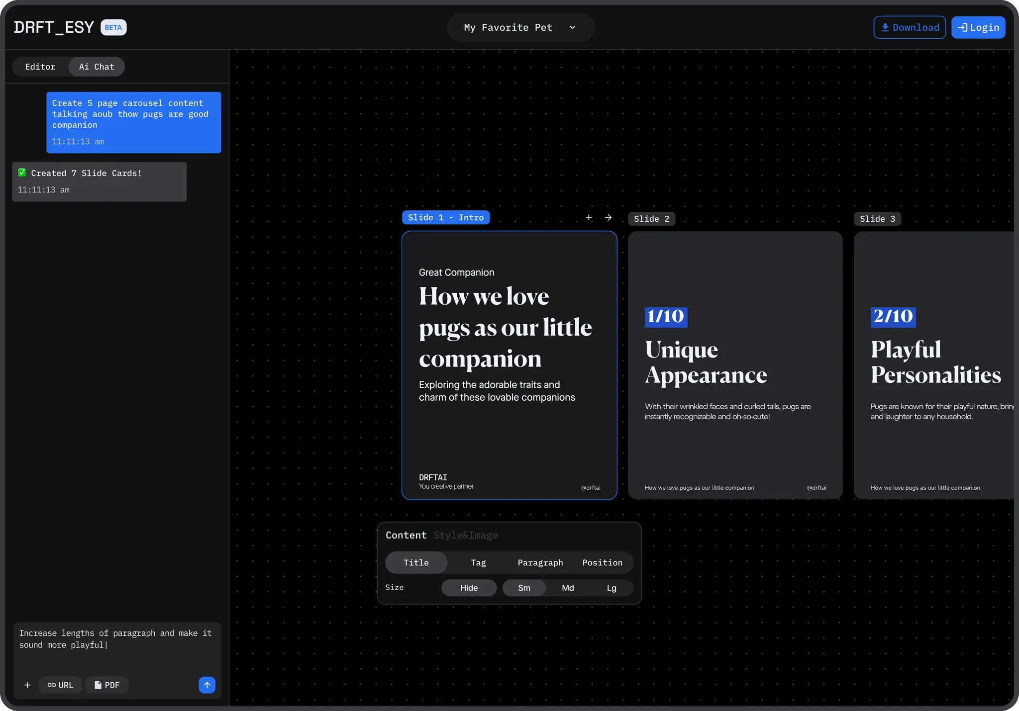 Screenshot 1 of DRFT Ai