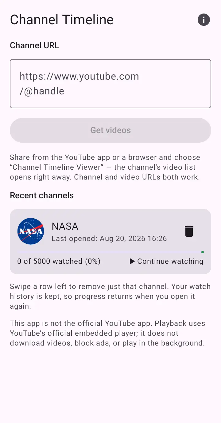 Screenshot 4 of Channel Timeline Viewer