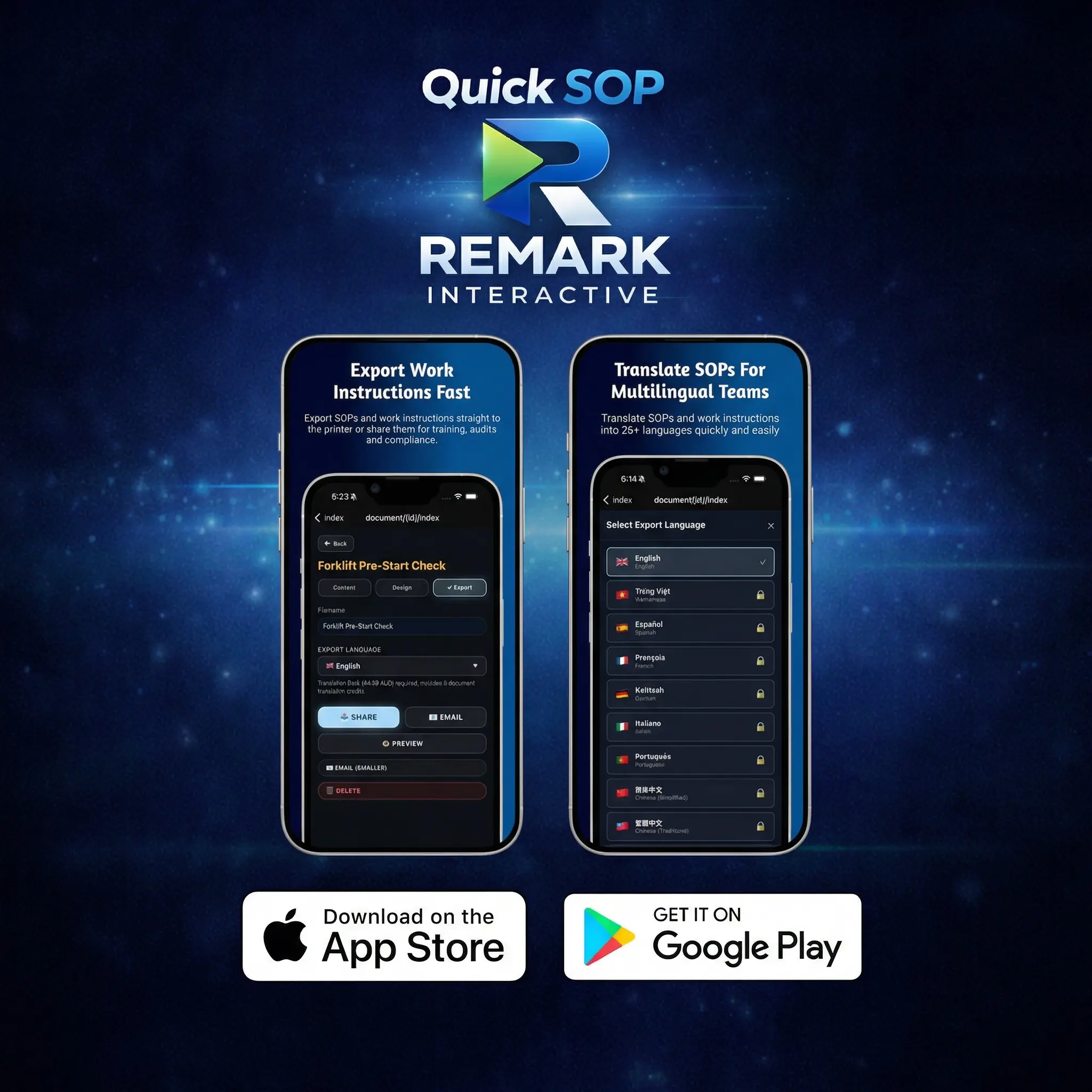 Screenshot 1 of Quick SOP