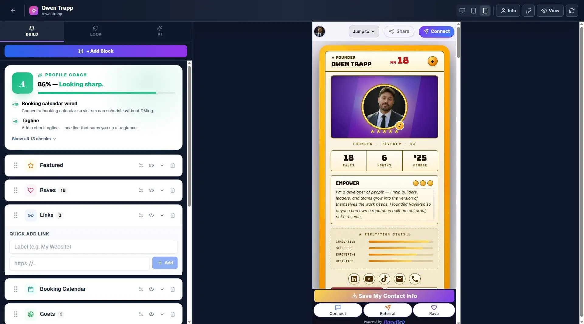 Screenshot 1 of RaveRep