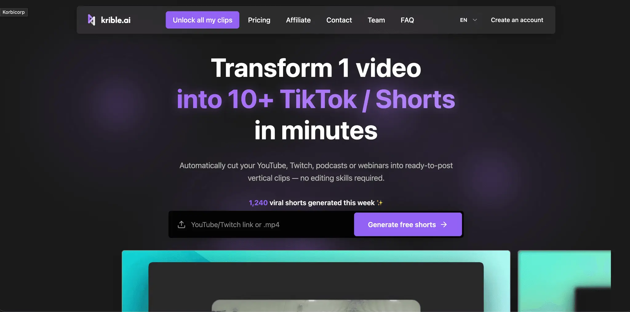 Screenshot 2 of Krible.ai