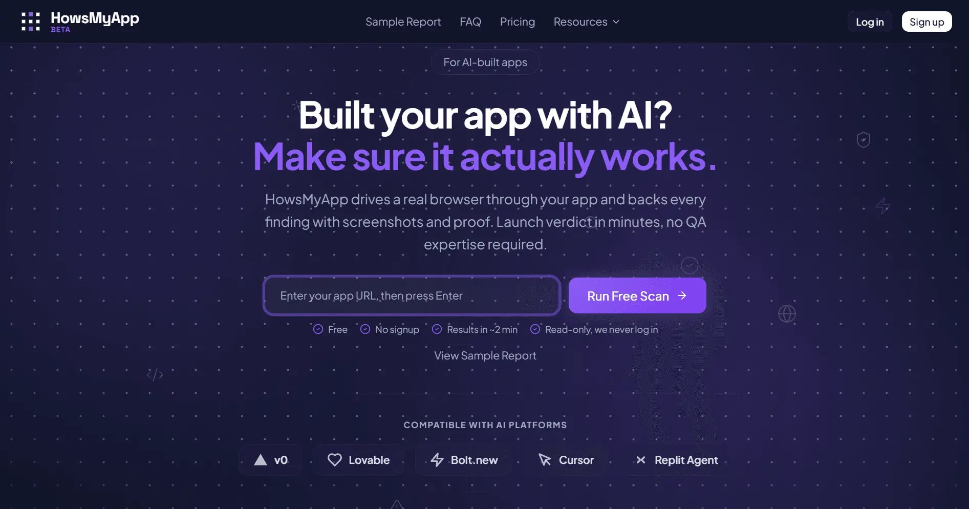 Screenshot 1 of HowsMyApp