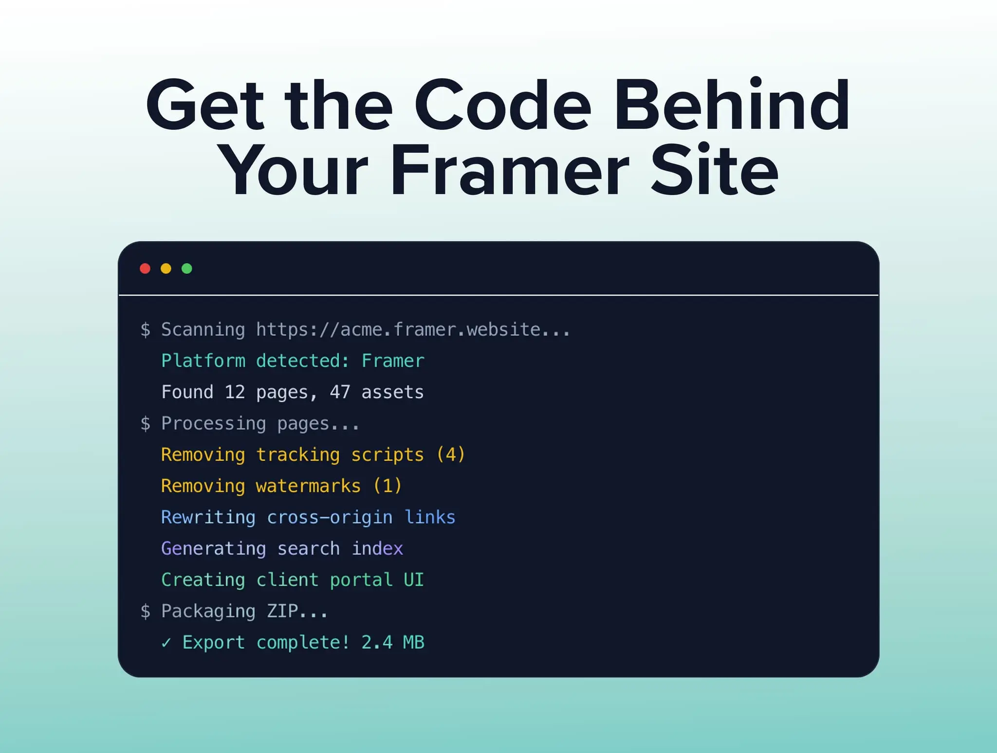 Screenshot 3 of NoCodeExport