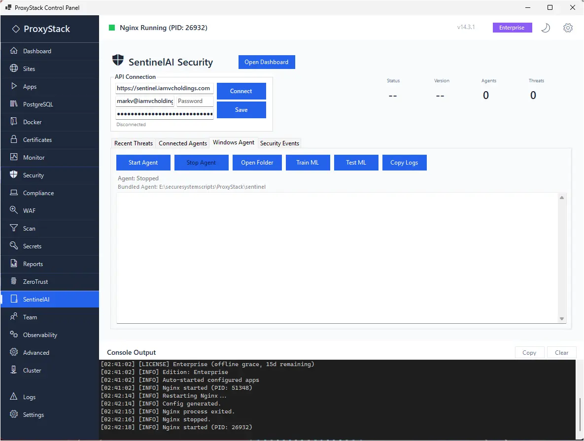Screenshot 5 of ProxyStack + SentinelAI