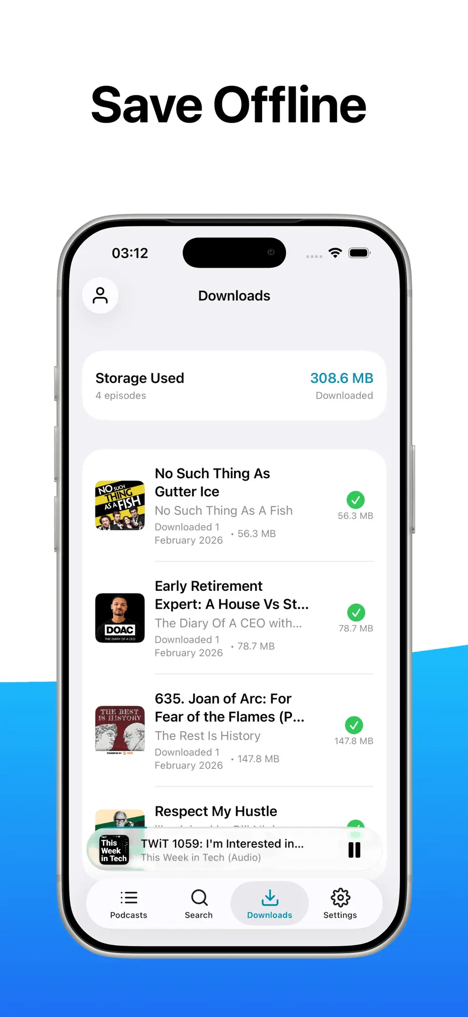Screenshot 2 of FluidCast - Podcast Player