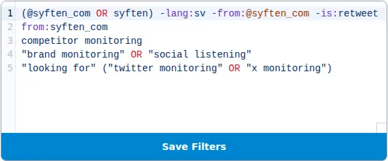 Screenshot 1 of Syften