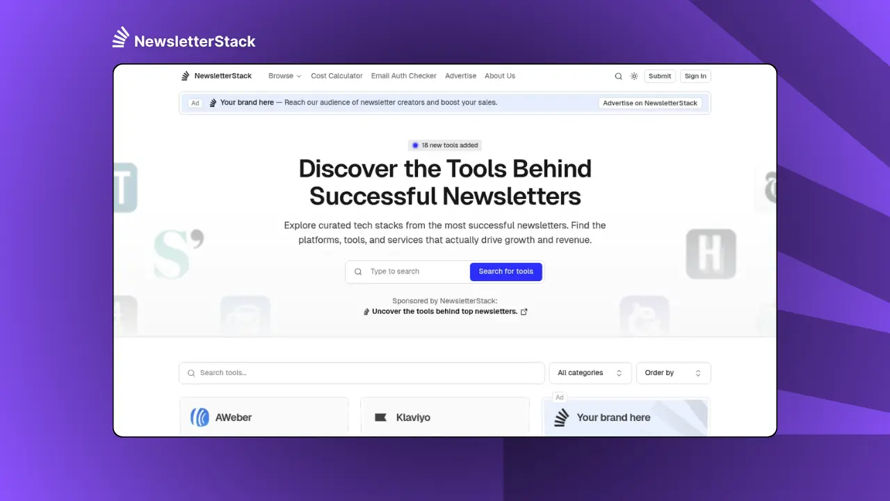 Screenshot 1 of NewsletterStack