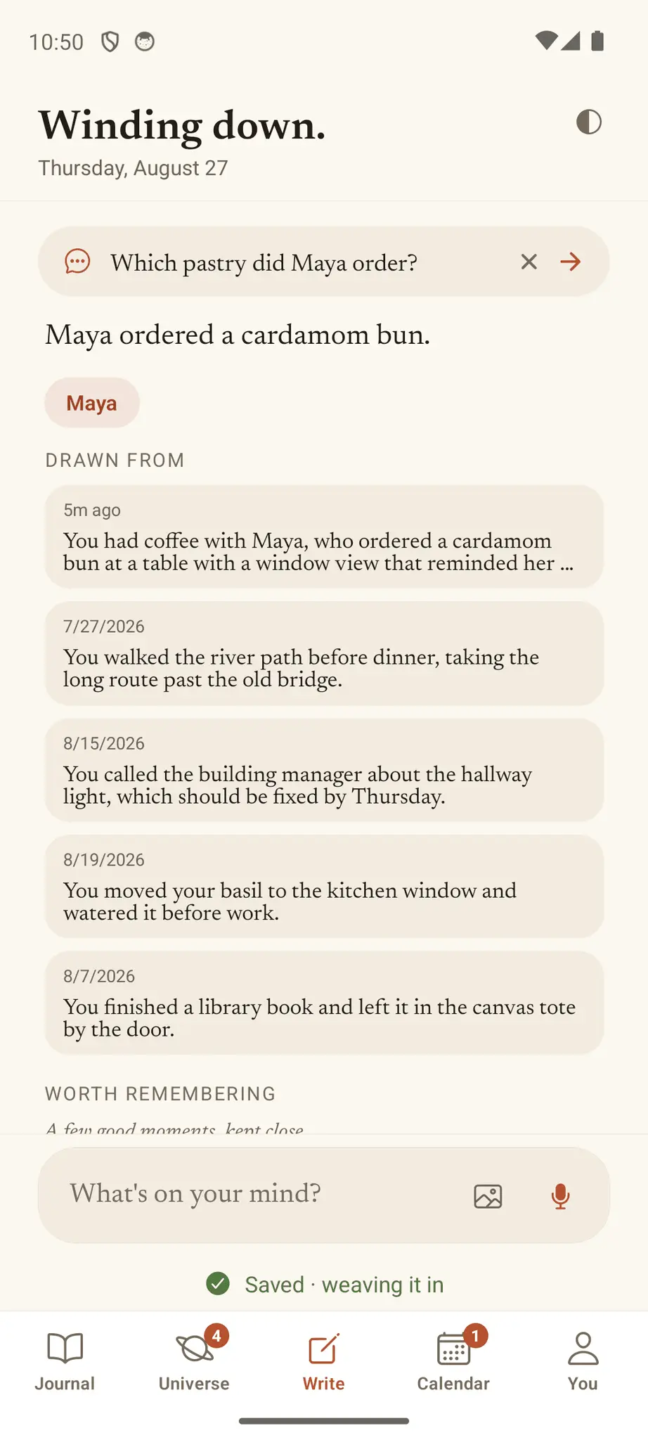 Screenshot 3 of Fond: Voice Journal & Diary