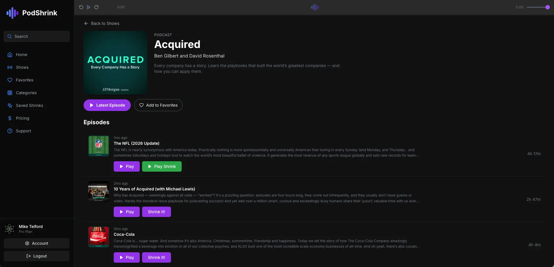 Screenshot 3 of PodShrink