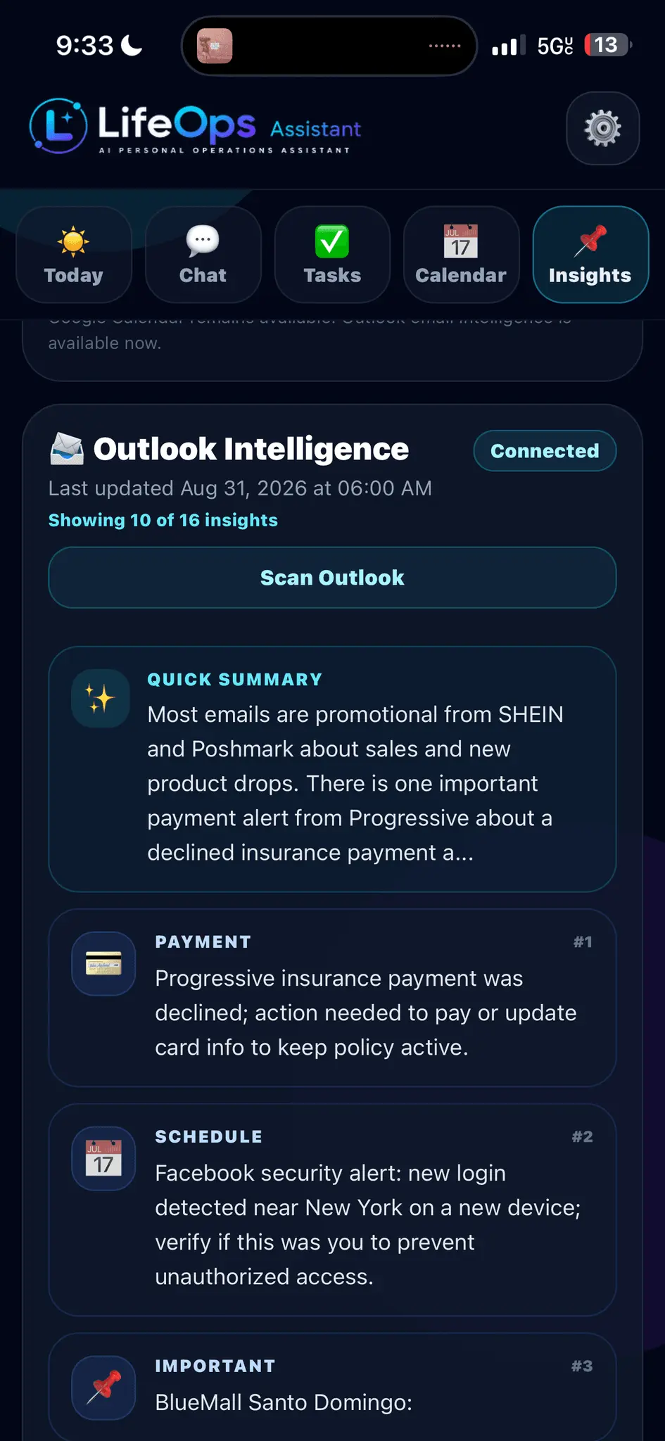 Screenshot 6 of LifeOps Assistant