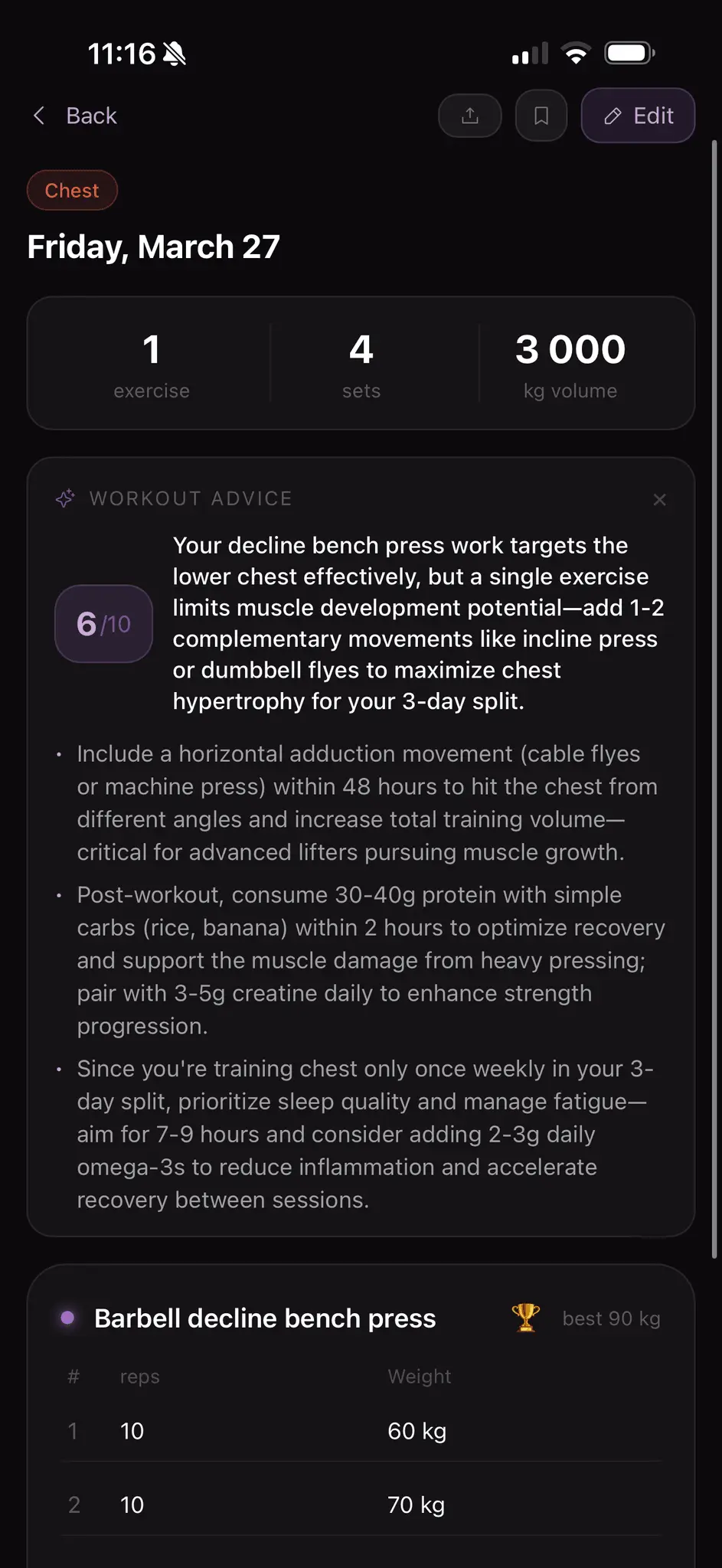 Screenshot 3 of Workouts