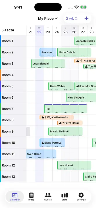 Screenshot 1 of InnGrid: Reservation Calendar