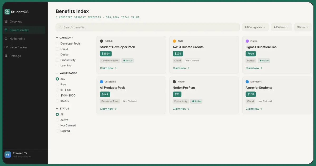 Screenshot 4 of StudentOS