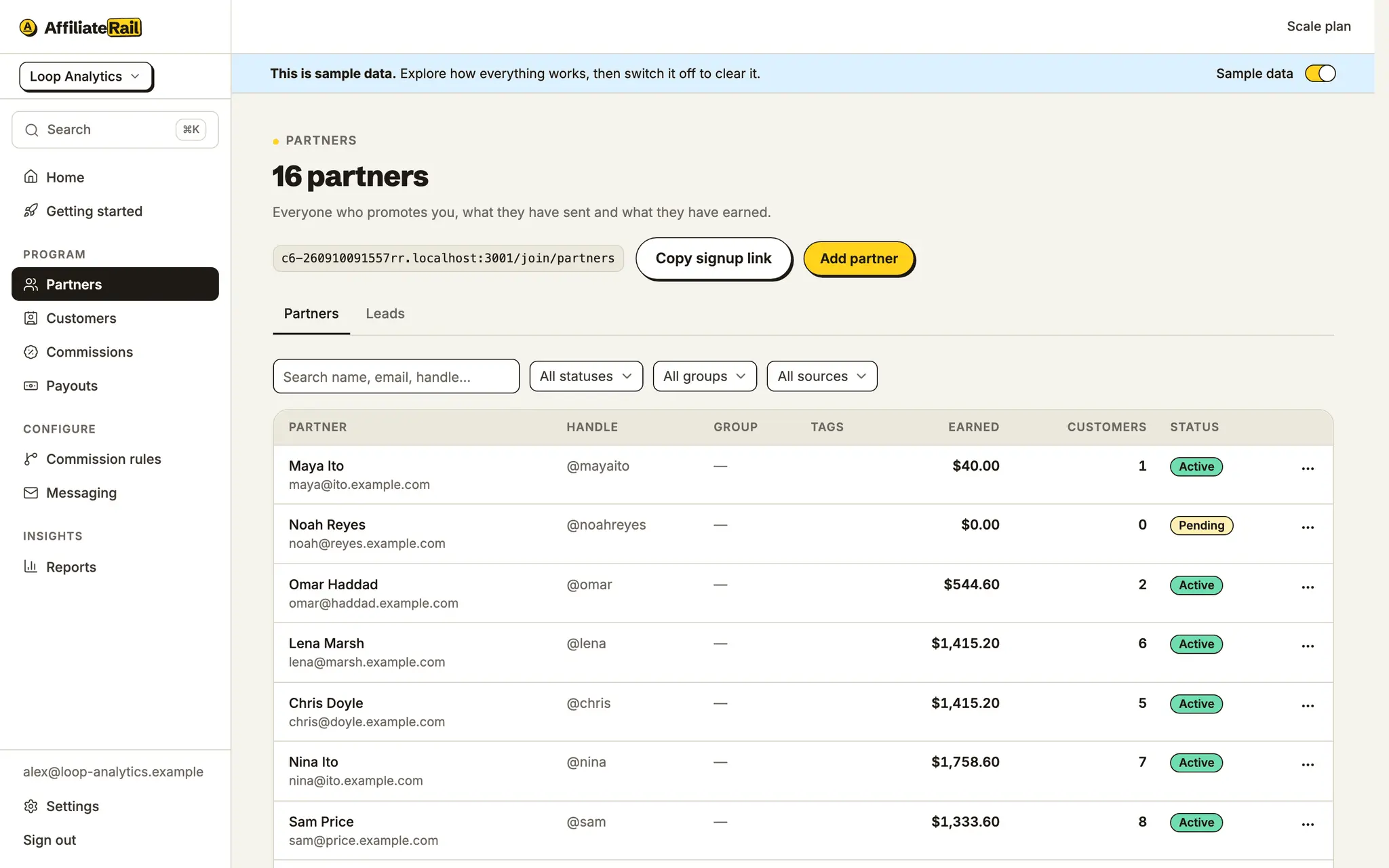 Screenshot 3 of AffiliateRail
