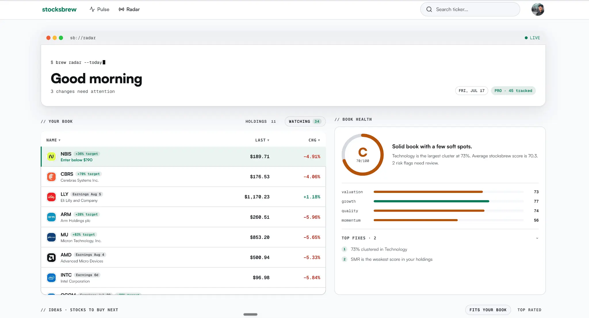 Screenshot 3 of StocksBrew