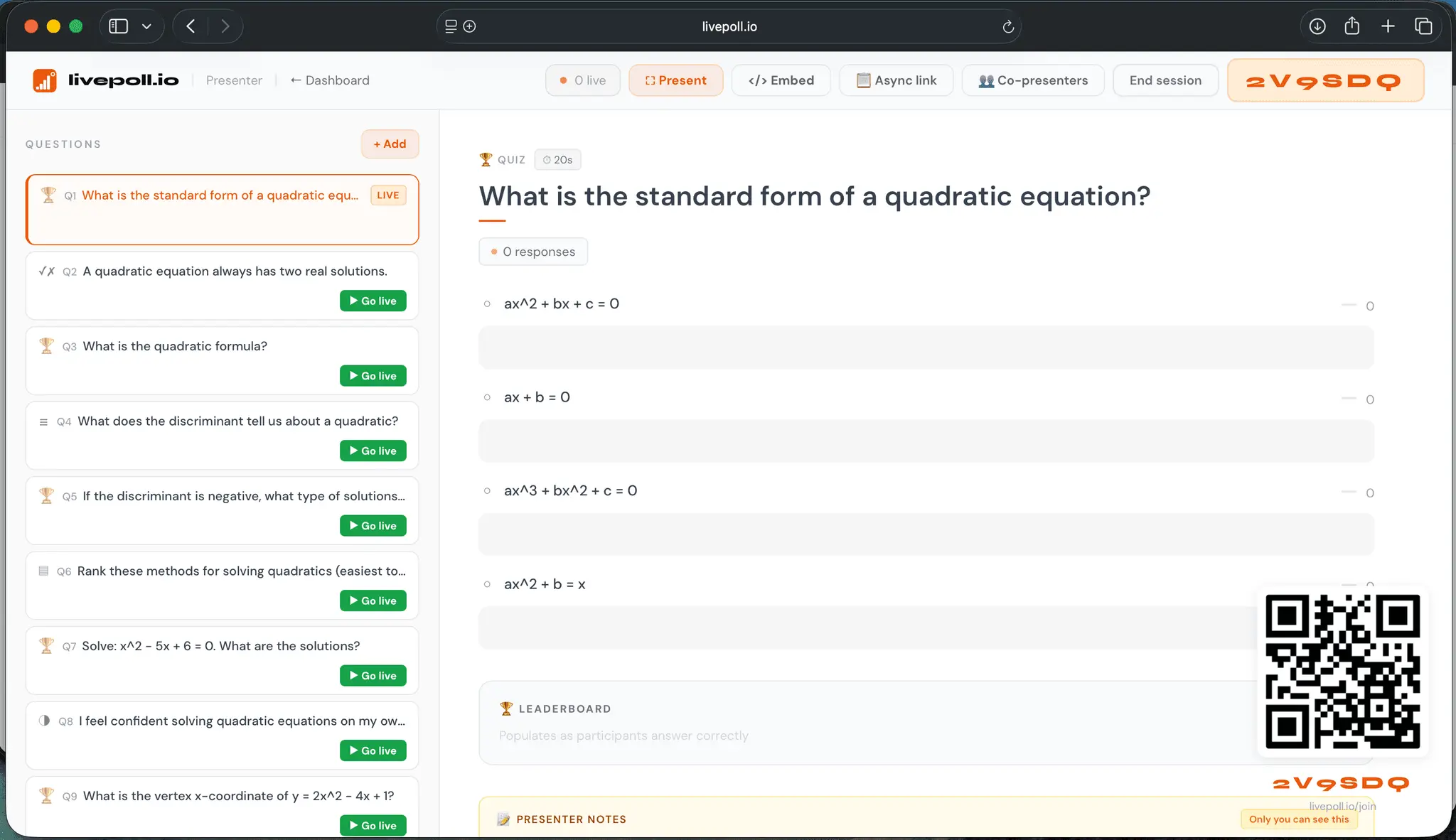 Screenshot 2 of livepoll.io