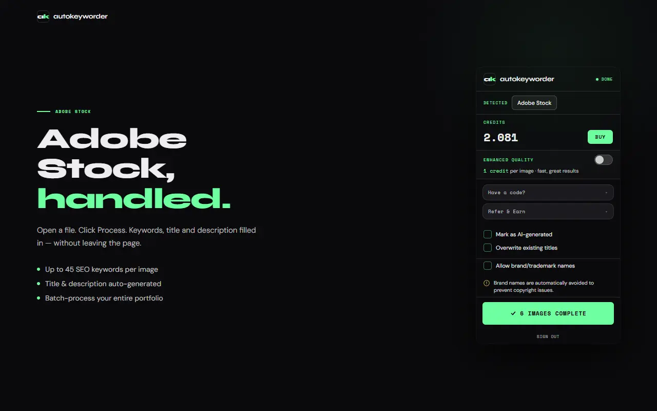 Screenshot 1 of Autokeyworder