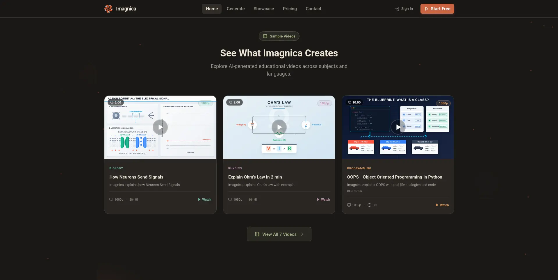Screenshot 2 of Imagnica AI