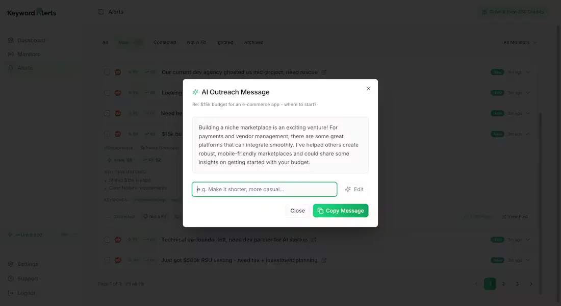 Screenshot 9 of TryKeywordAlerts