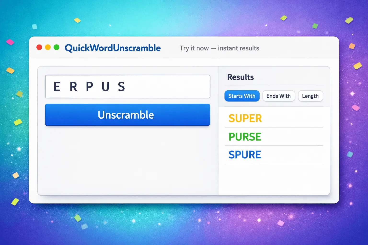 Screenshot 5 of Quick Word Unscramble