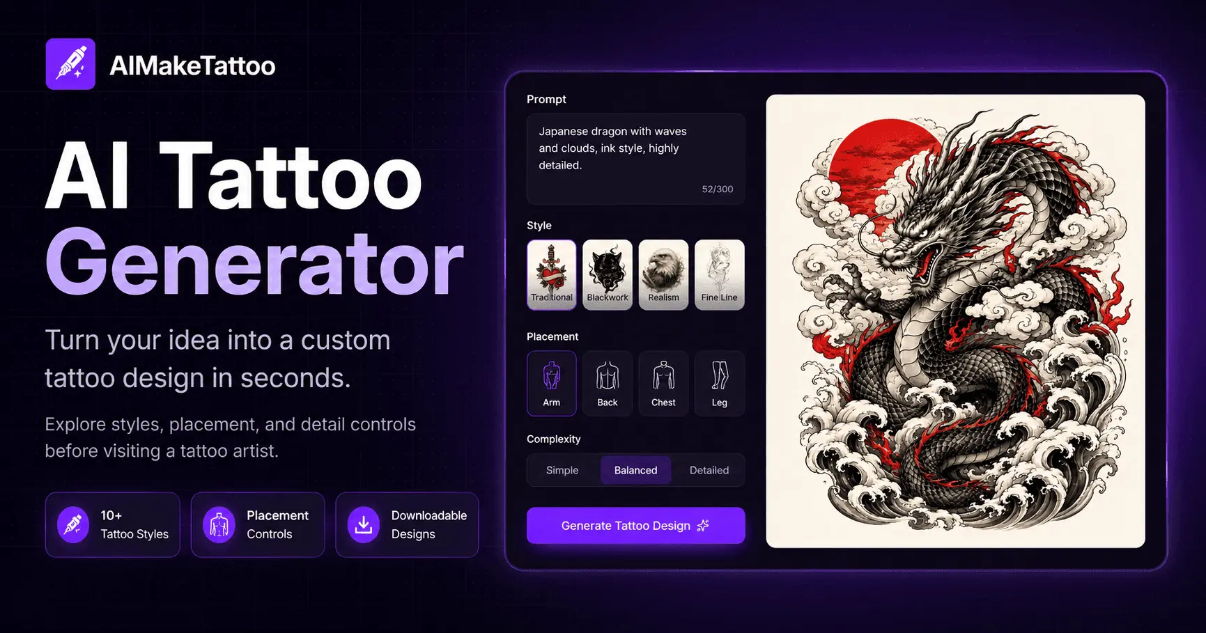 Screenshot 1 of AIMakeTattoo