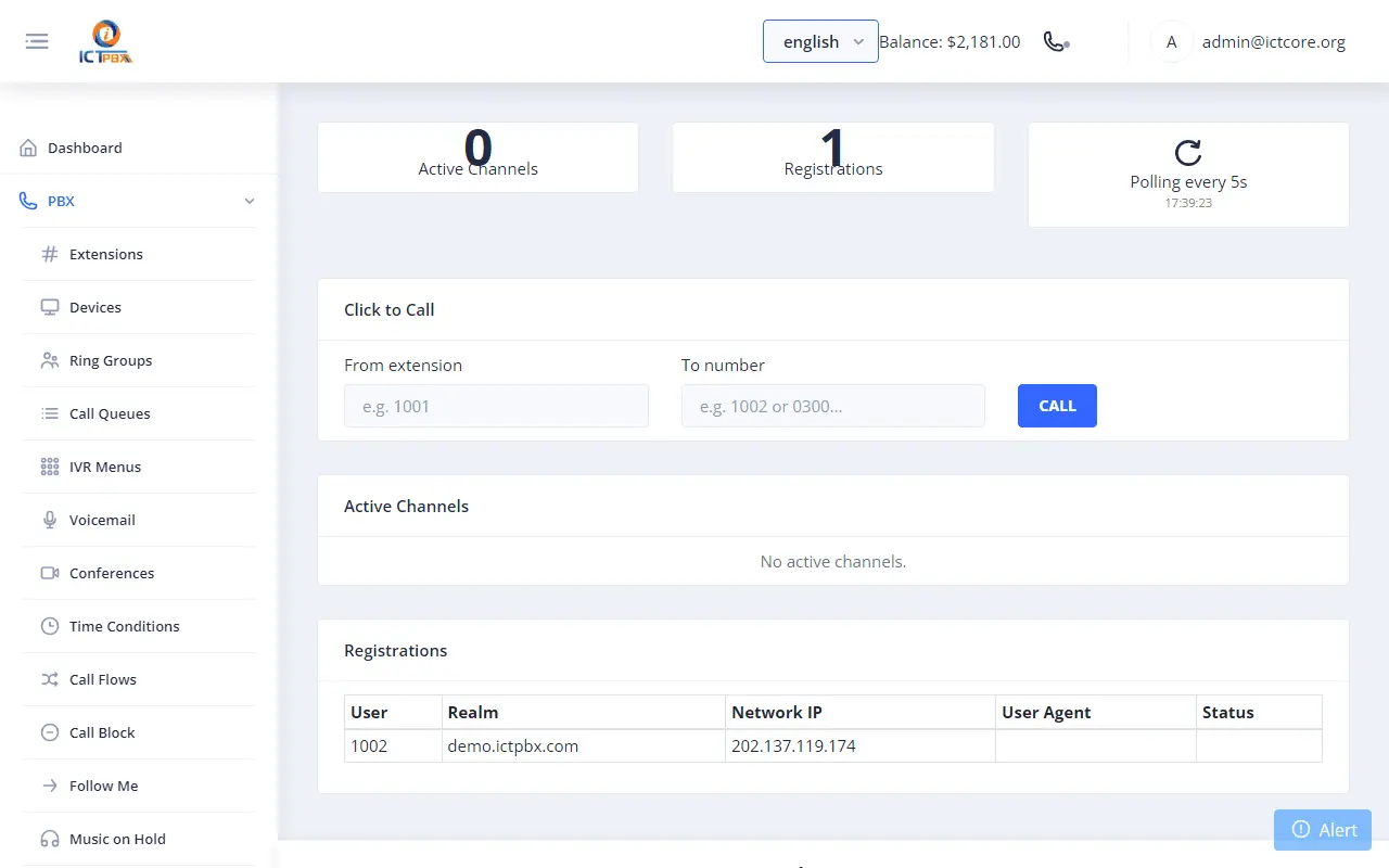 Screenshot 3 of ICTPBX
