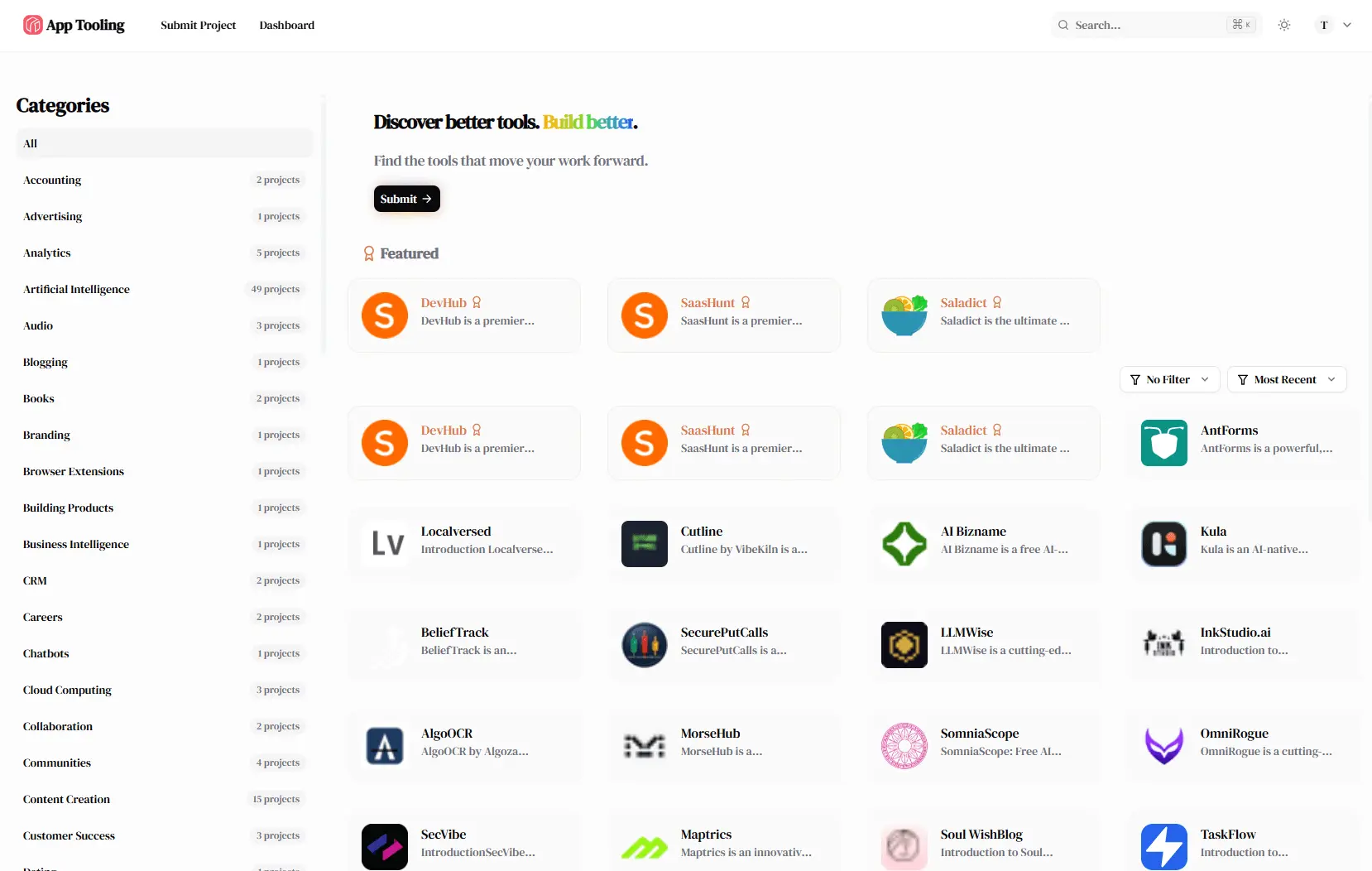Screenshot 1 of App Tooling
