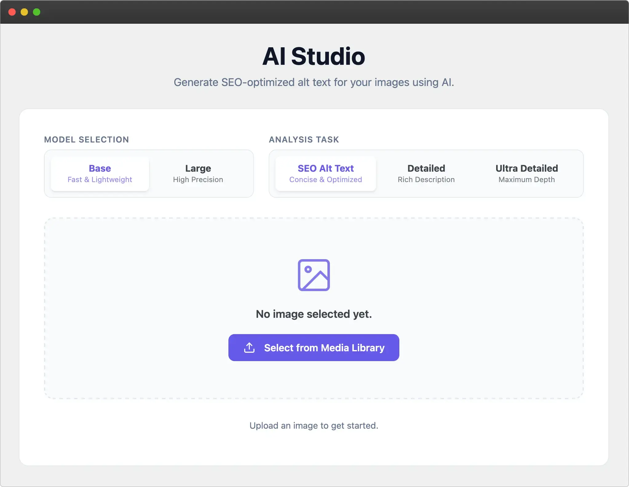 Screenshot 1 of Altivo: AI Image SEO for WordPress