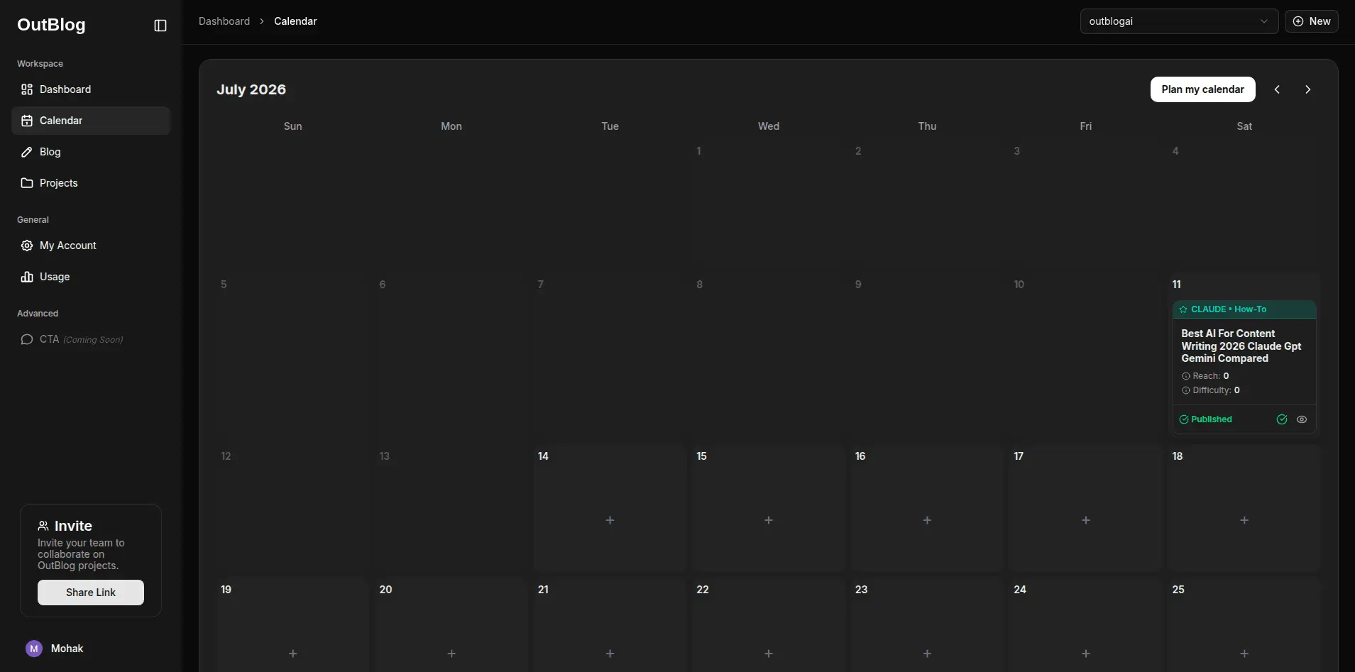 Screenshot 2 of OutBlog