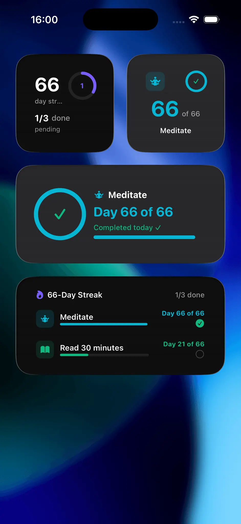 Screenshot 6 of 66-Day Streak: Habit Builder