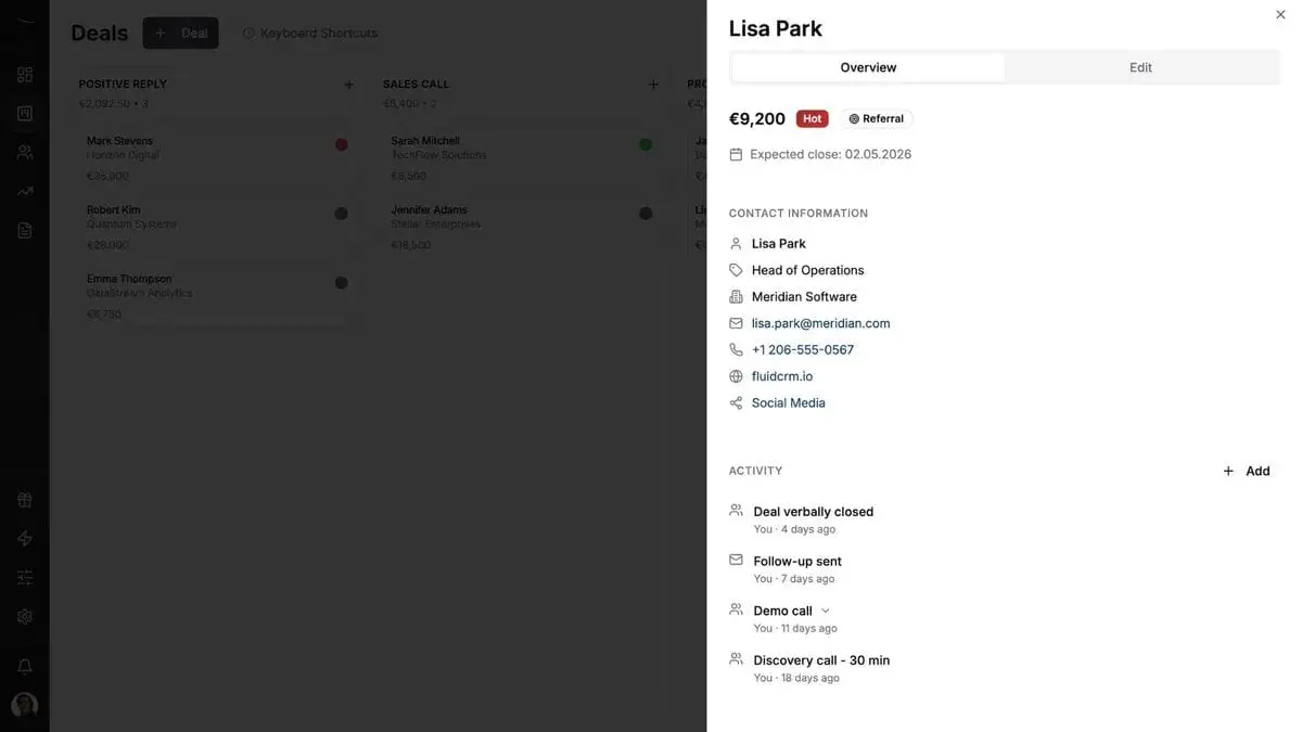 Screenshot 3 of Fluid CRM