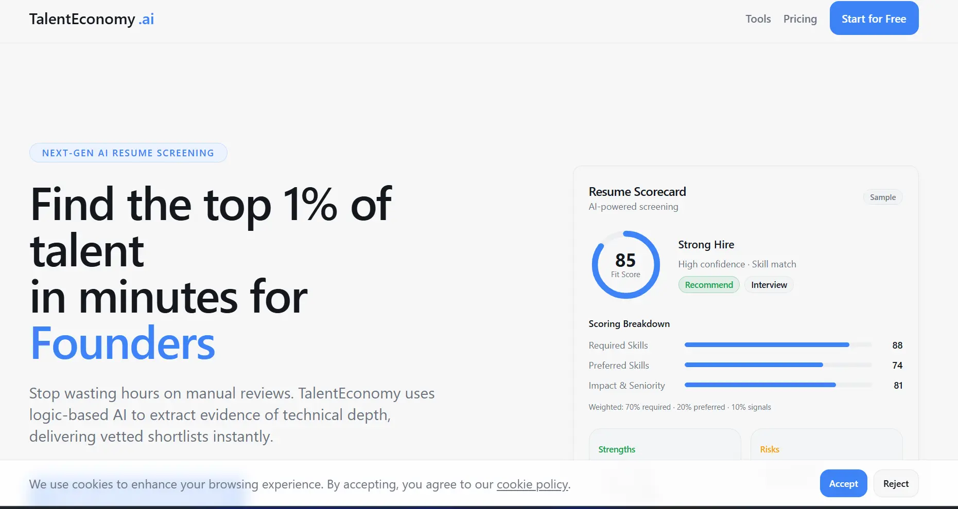 Screenshot 1 of TalentEconomy