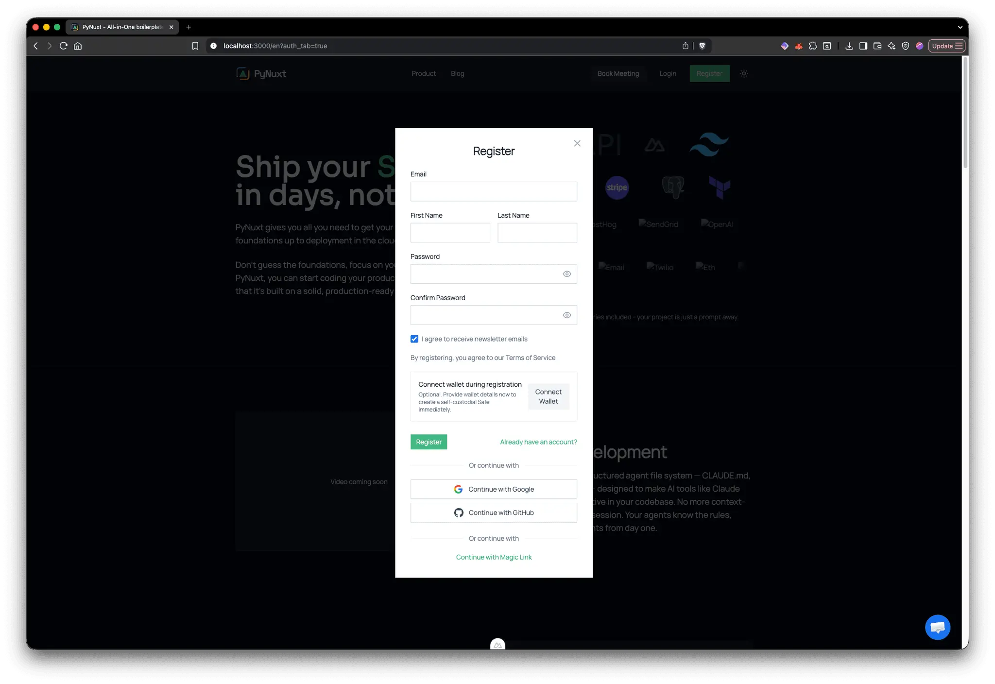 Screenshot 4 of PyNuxt