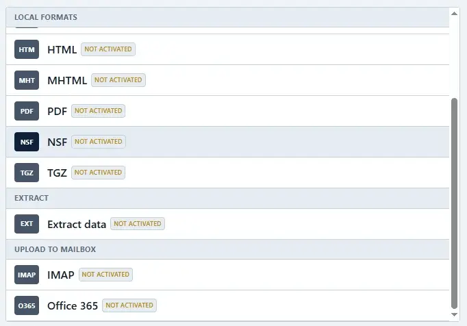 Screenshot 3 of WholeClear OST to NSF Converter