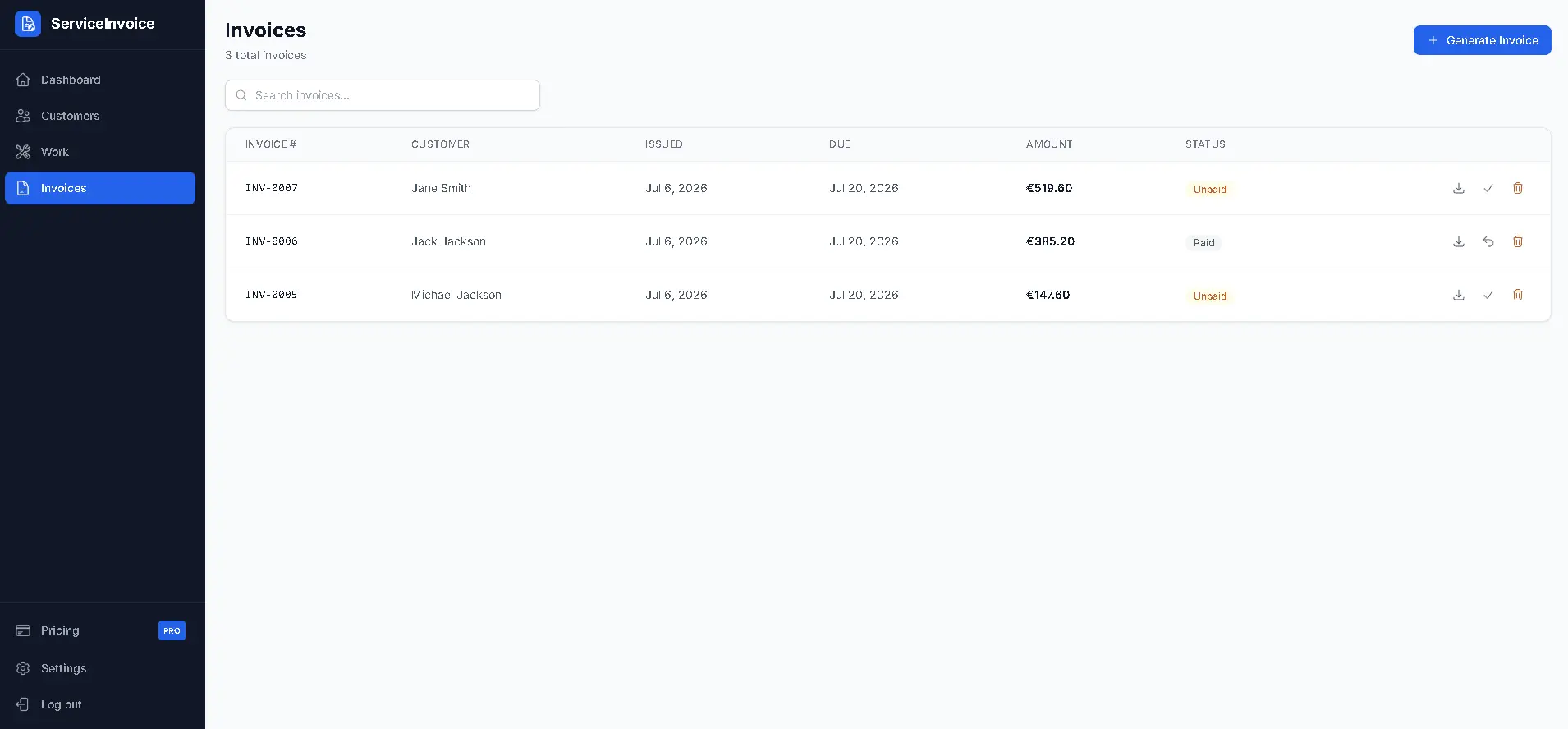 Screenshot 5 of ServiceInvoice