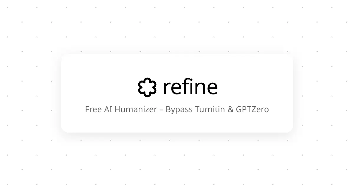 Screenshot 1 of Refine - AI Humanizer
