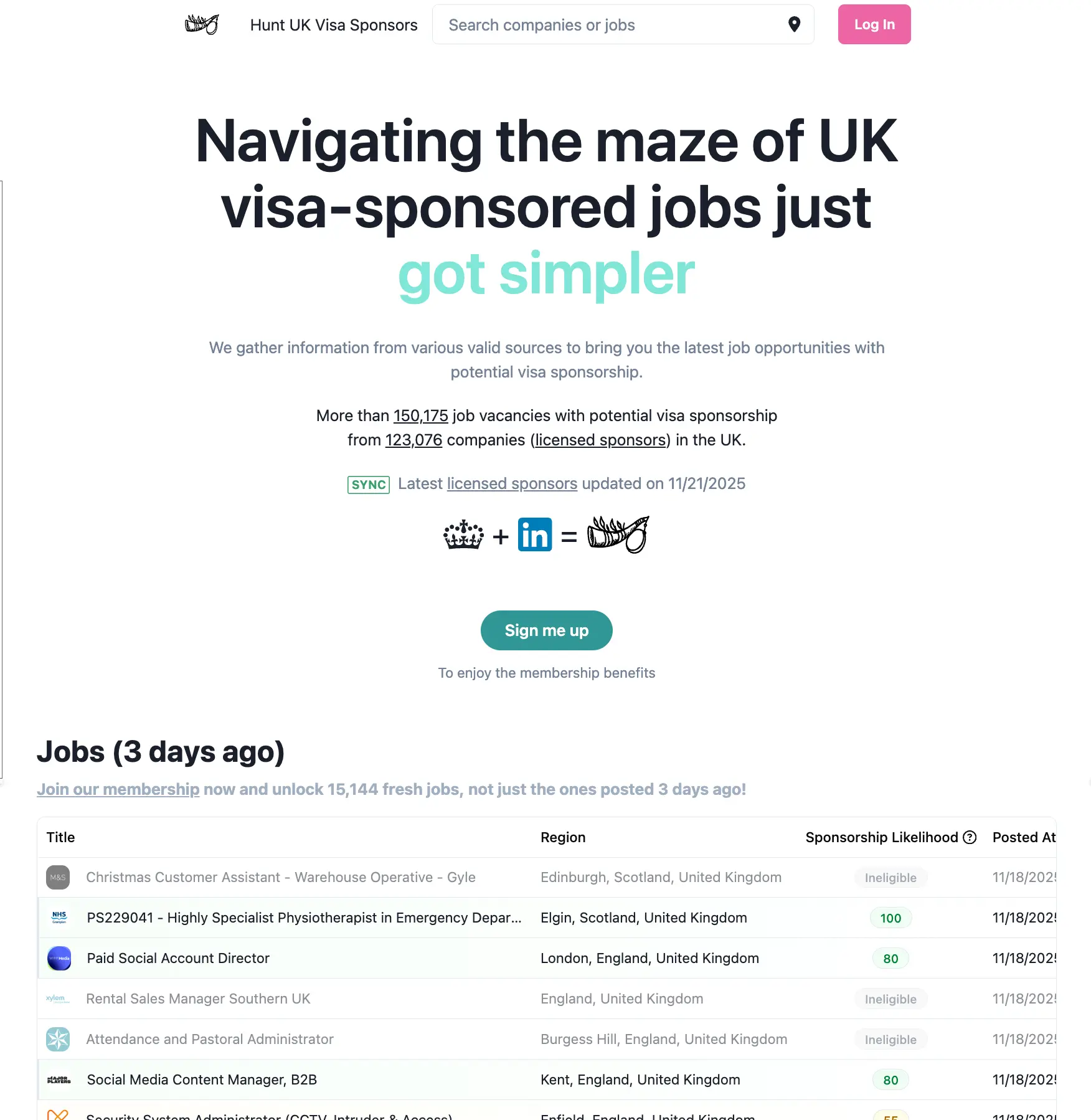 Screenshot 1 of Hunt UK Visa Sponsors
