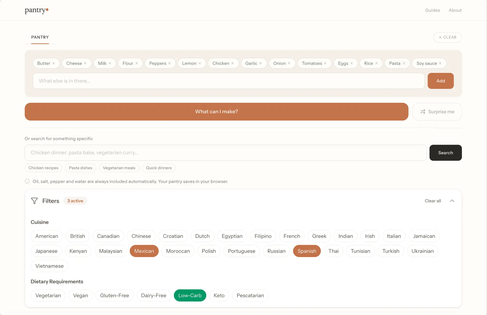 Screenshot 2 of Pantry Recipe Finder