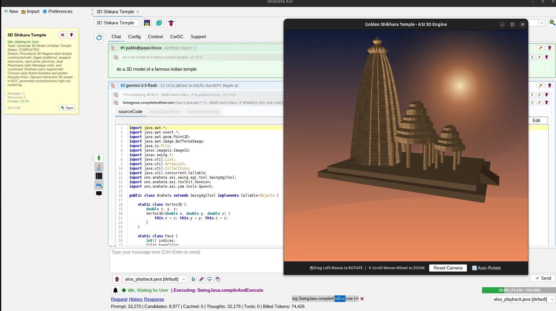 Screenshot 1 of Anahata ASI Desktop