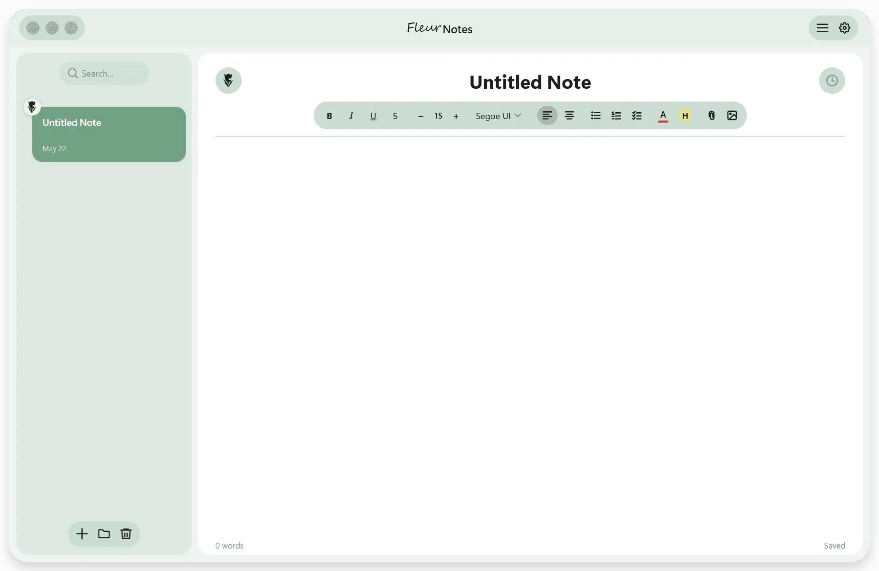 Screenshot 1 of FleurNotes