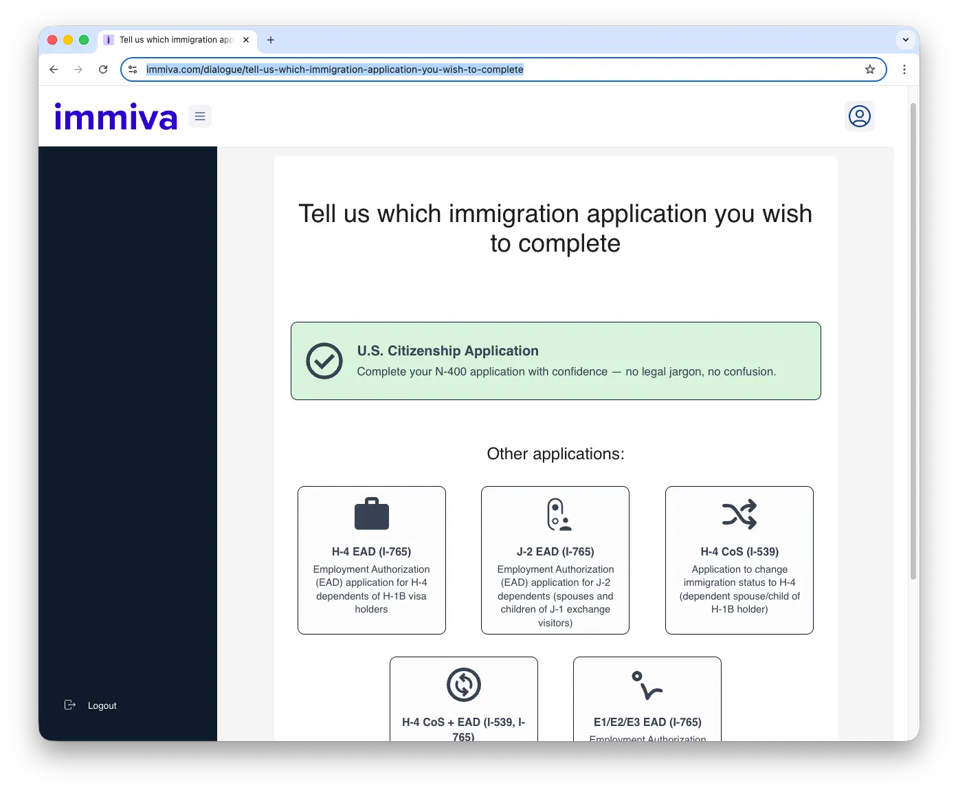 Screenshot 1 of Immiva