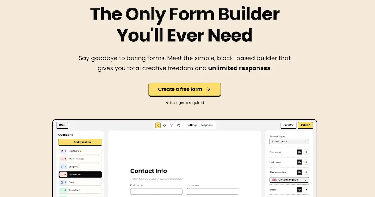 Screenshot 1 of Collectform