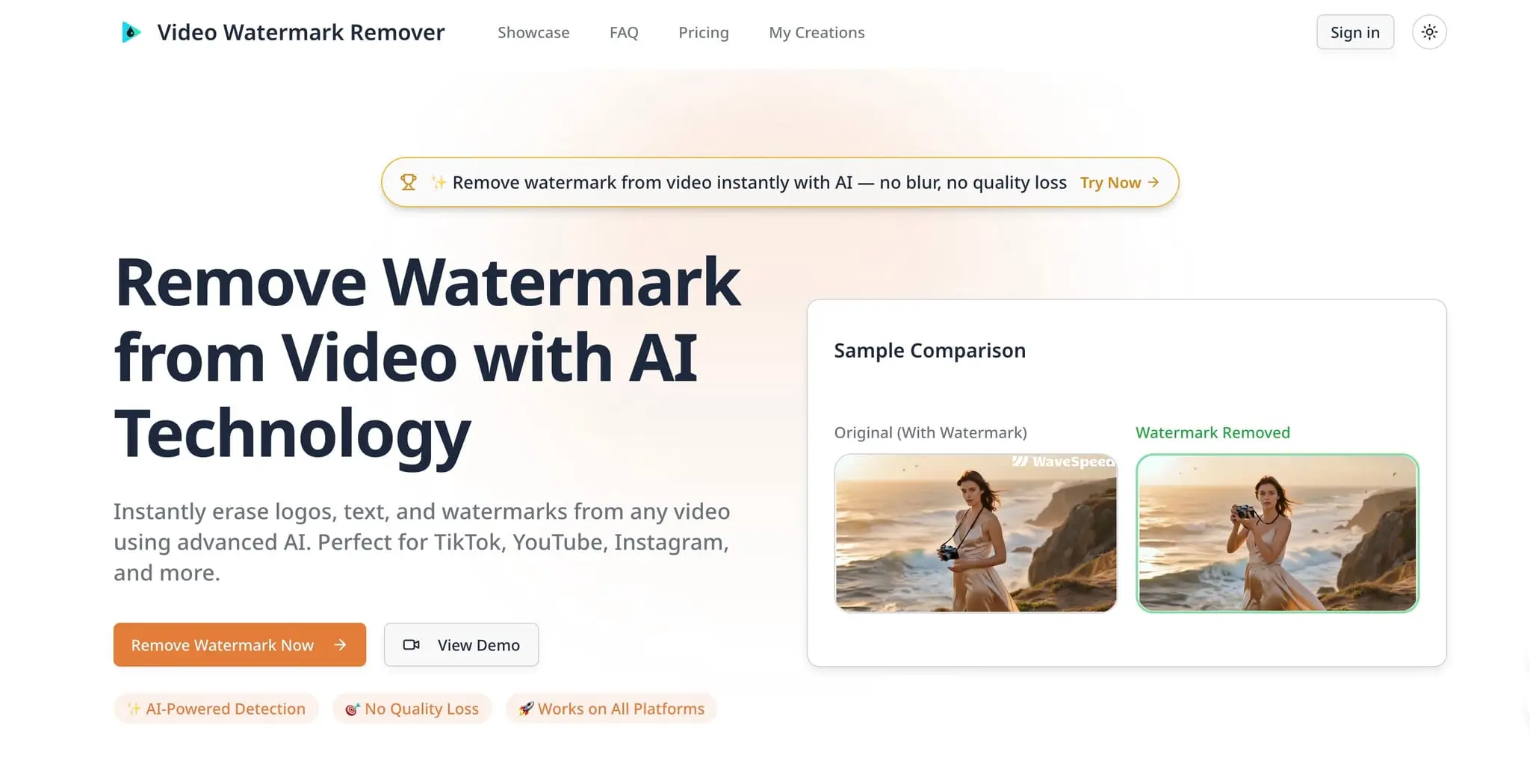 Screenshot 3 of AI Video Watermark Remover