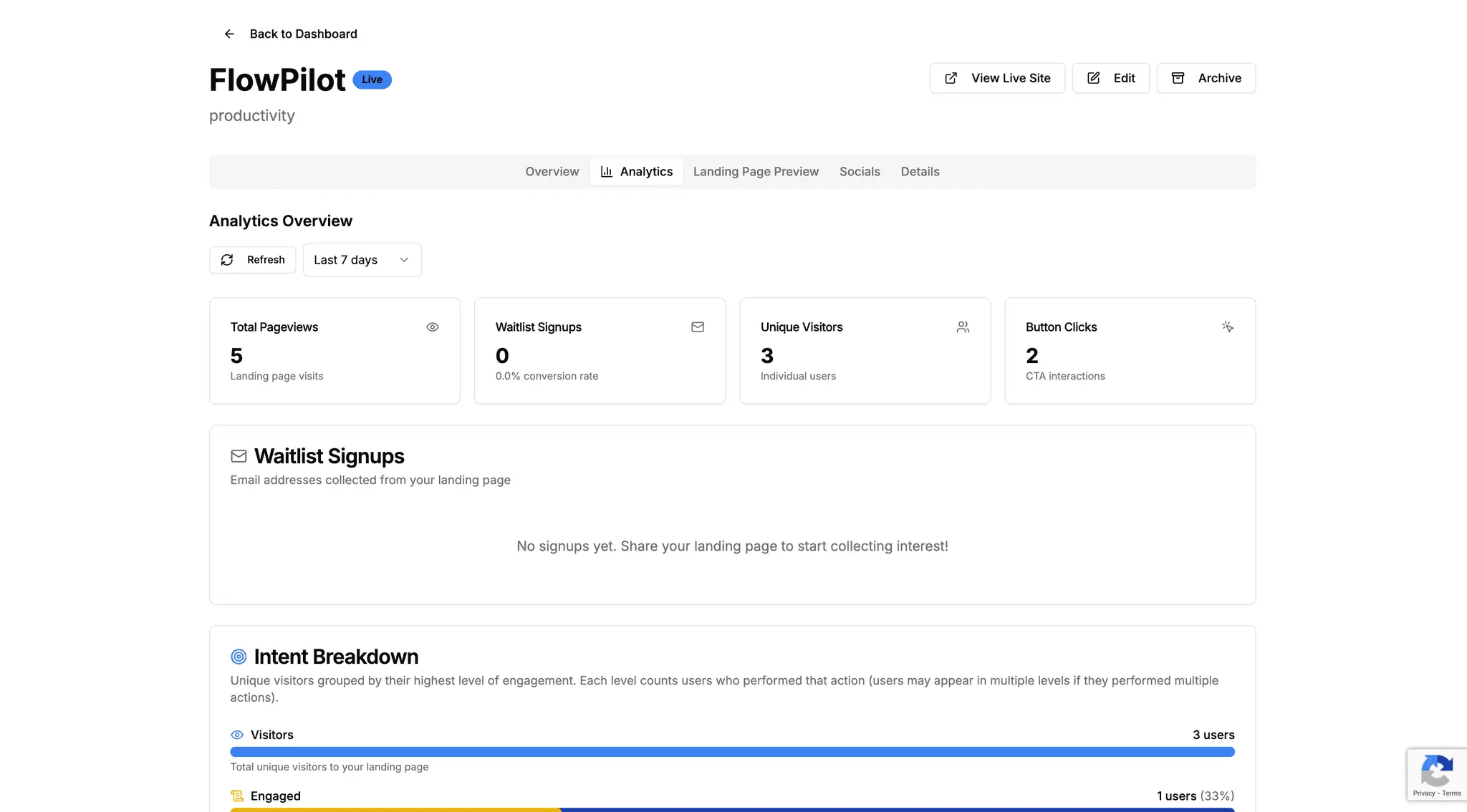 Screenshot 1 of IdeaVerify - Validate Your Startup Ideas