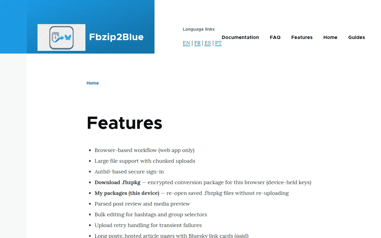 Screenshot 2 of Fbzip2Blue