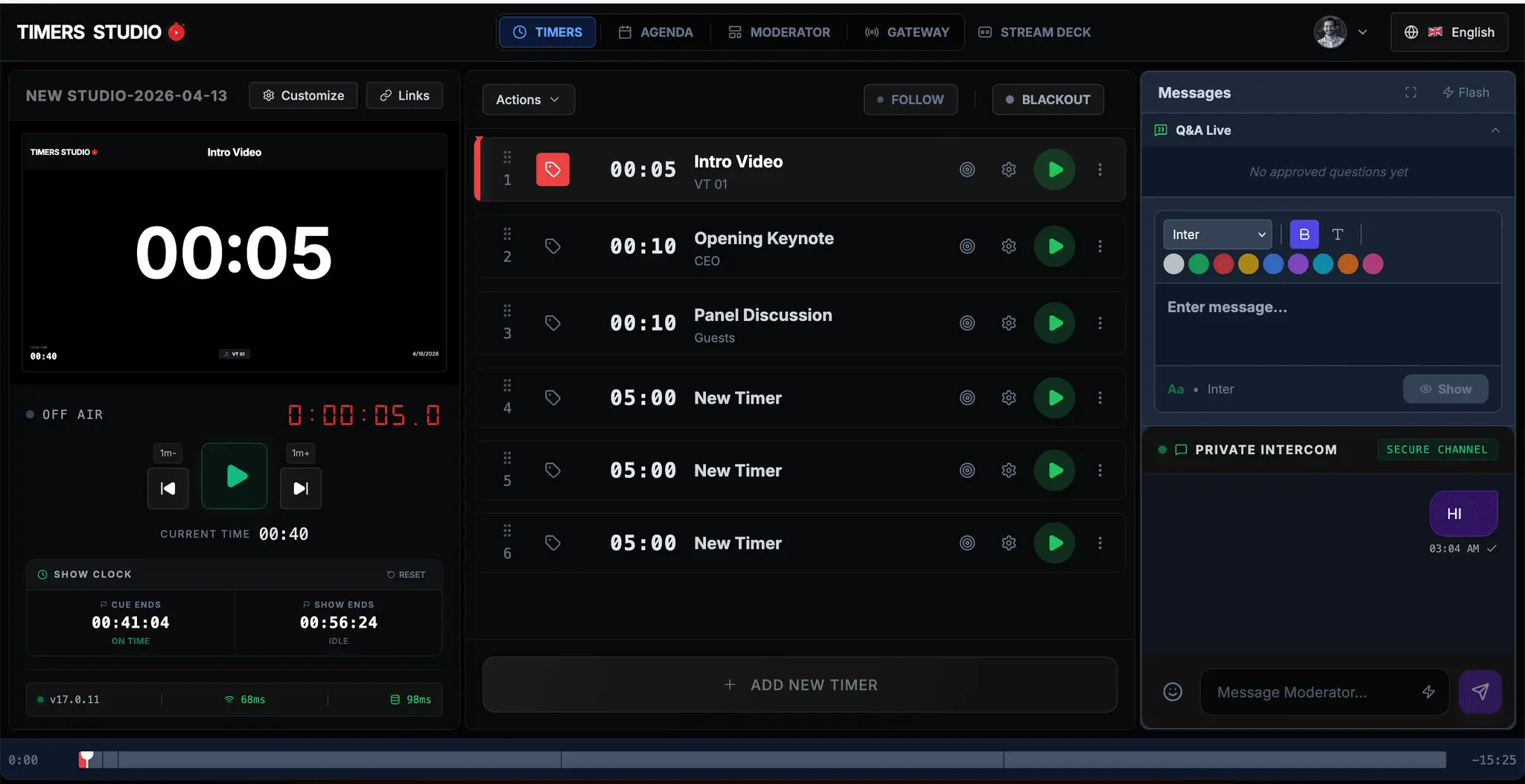 Screenshot 2 of Timers Studio