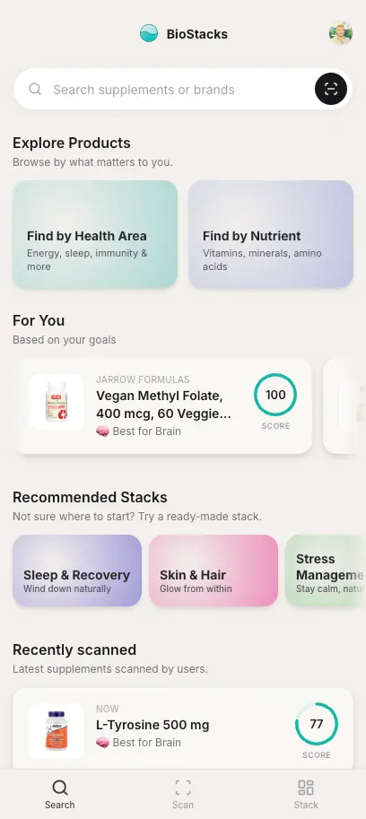Screenshot 6 of Supplement Scanner: BioStacks