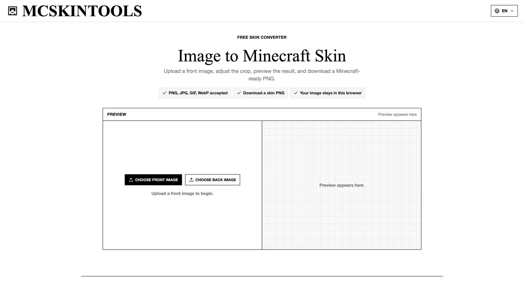 Screenshot 1 of MCSkinTools