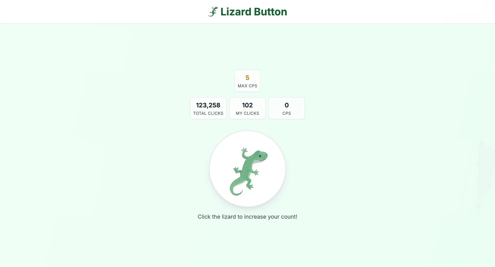Screenshot 1 of 🦎 Lizard Button