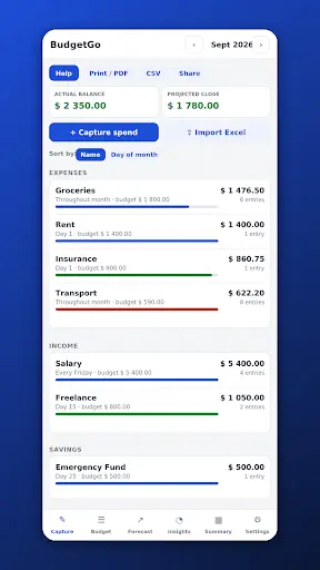 Screenshot 3 of BudgetGo
